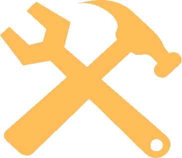 Crossed Hammer and Wrench Icon